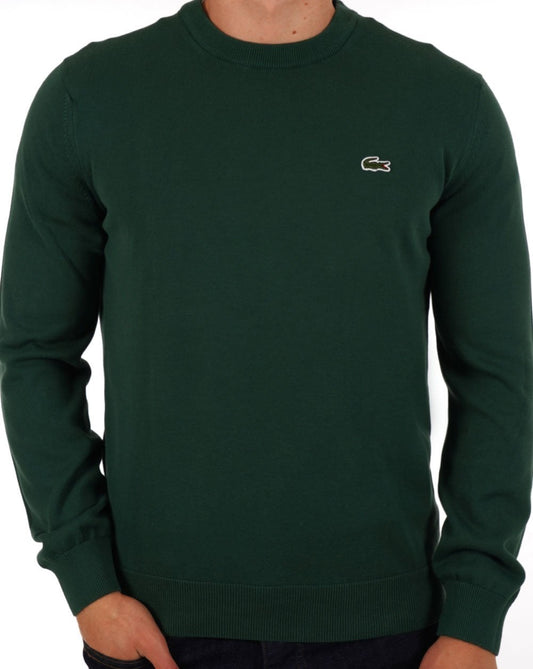 Lacoste Lacoste – Strickpullover mit Rundhalsausschnitt, Dunkelgrün