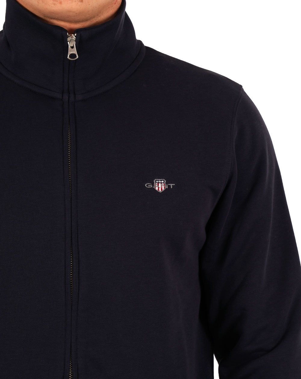 Gant Shield Full Zip Sweatshirt Marineblau