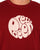 Pretty Green Gillespie Logo T-shirt Dark Red