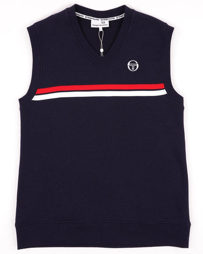 Sergio Tacchini Supermac Tanktop-Sweatshirt, Marineblau