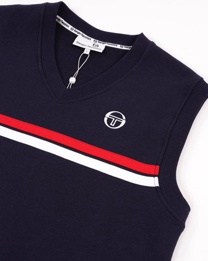 Sergio Tacchini Supermac Tanktop-Sweatshirt, Marineblau