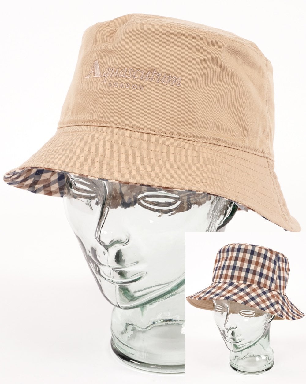 Aquascutum Wendbarer Fischerhut Sand