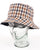 Aquascutum Reversible check Bucket Hat Navy