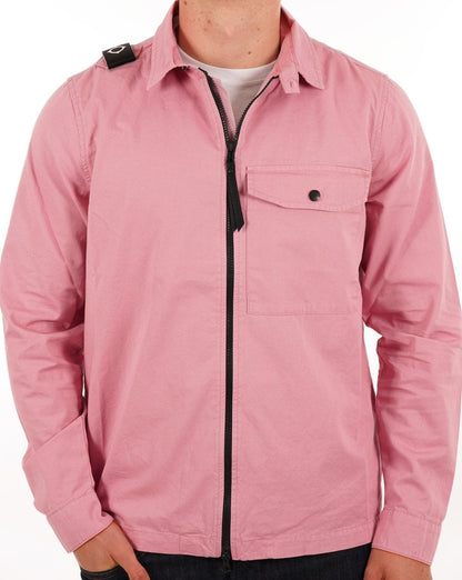 Ma.strum Pd Full Zip Overshirt Dunkelrosa