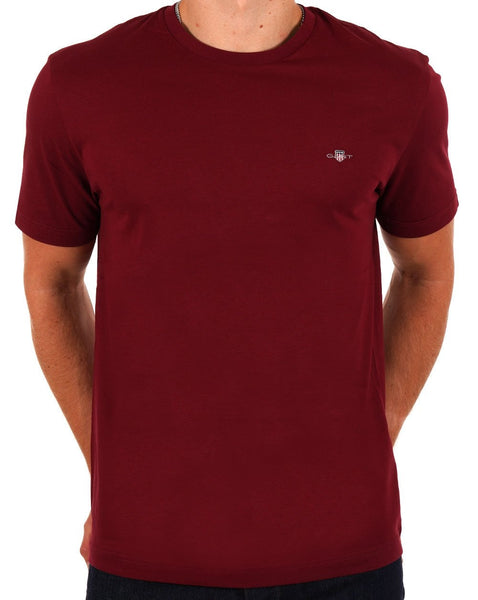 Gant Shield Crew T-shirt Dark Red