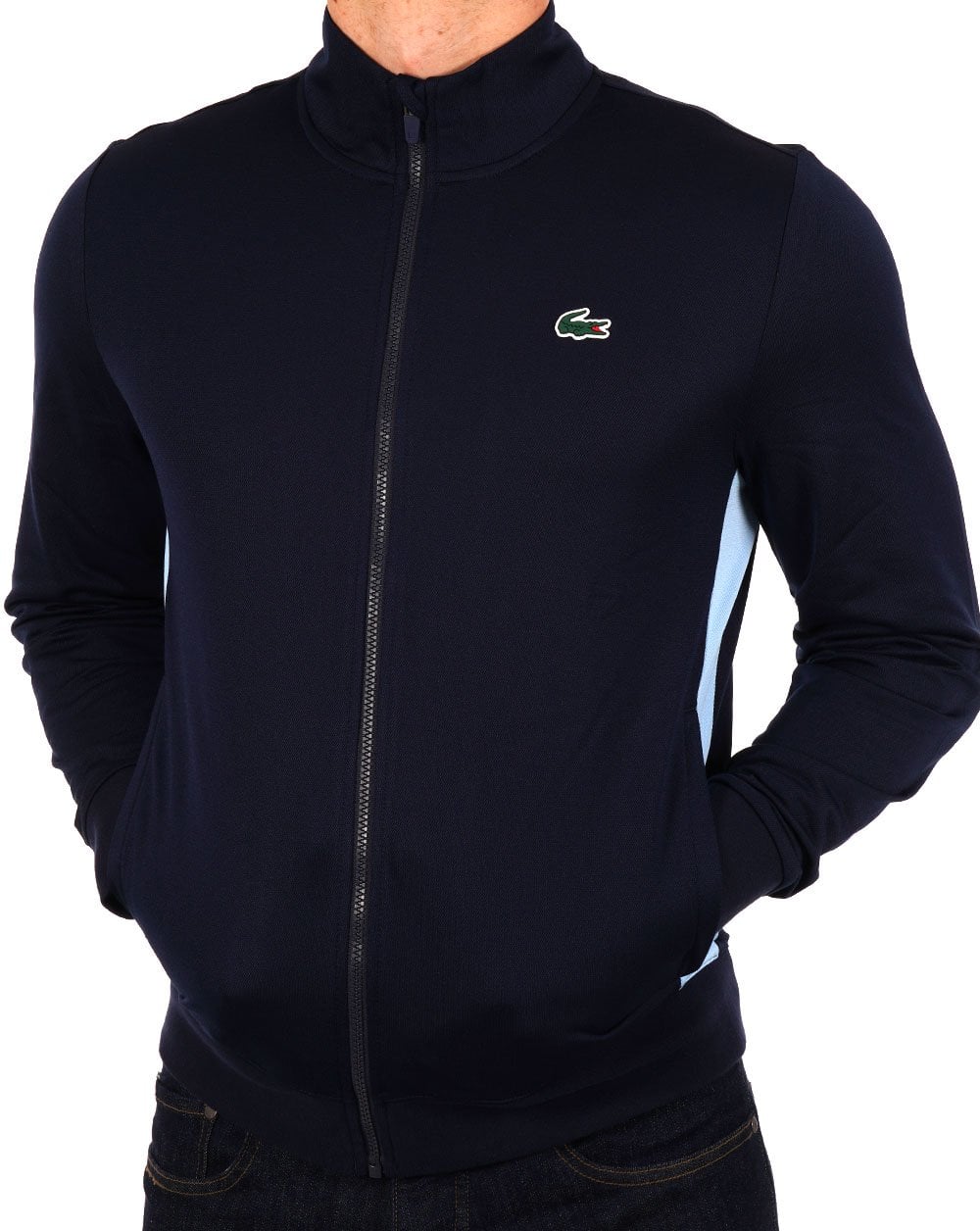 Lacoste Trainingsjacke Marineblau Himmelblau