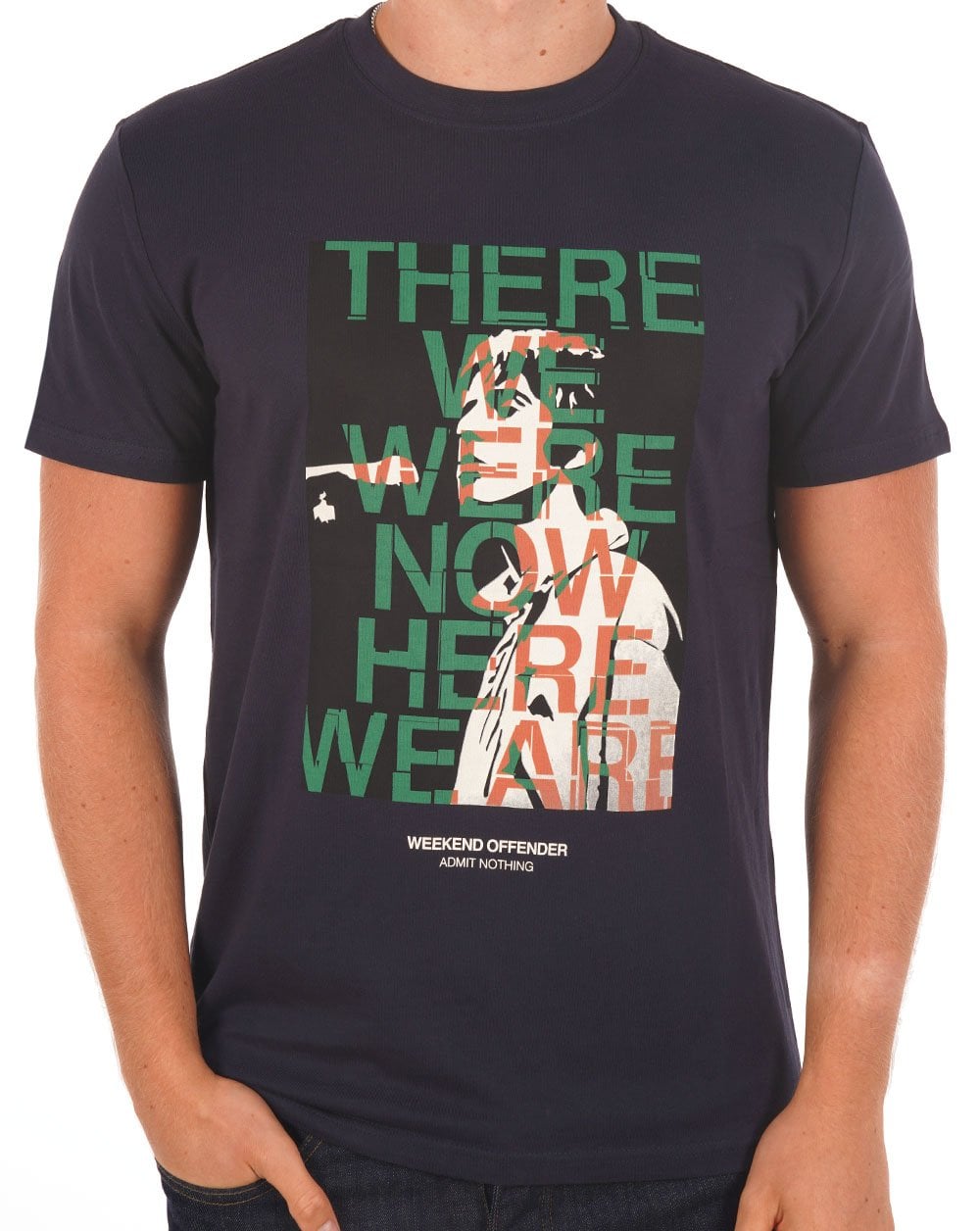 Weekend Offender Columbia T-Shirt Marineblau