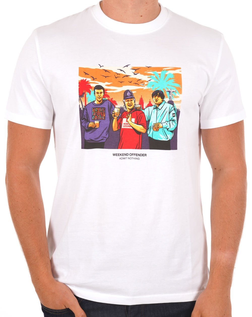 Weekend Offender Ronnie T-Shirt Weiß