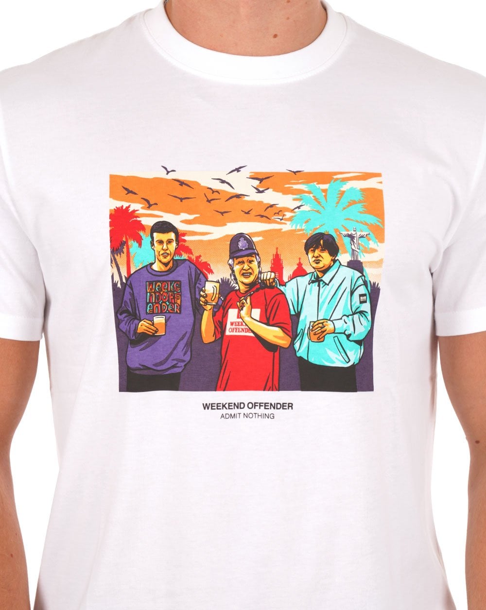 Weekend Offender Ronnie T-Shirt Weiß