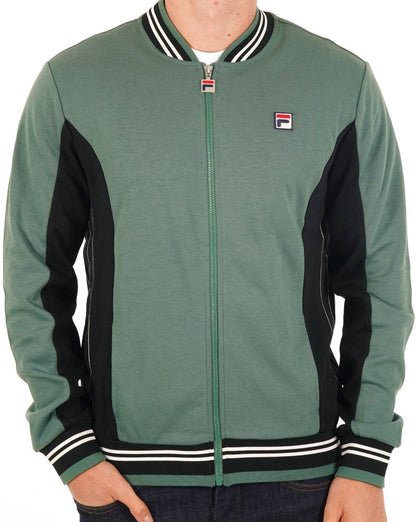 Fila Vintage Mk1 Settanta Trainingsjacke Dark Forest/Schwarz