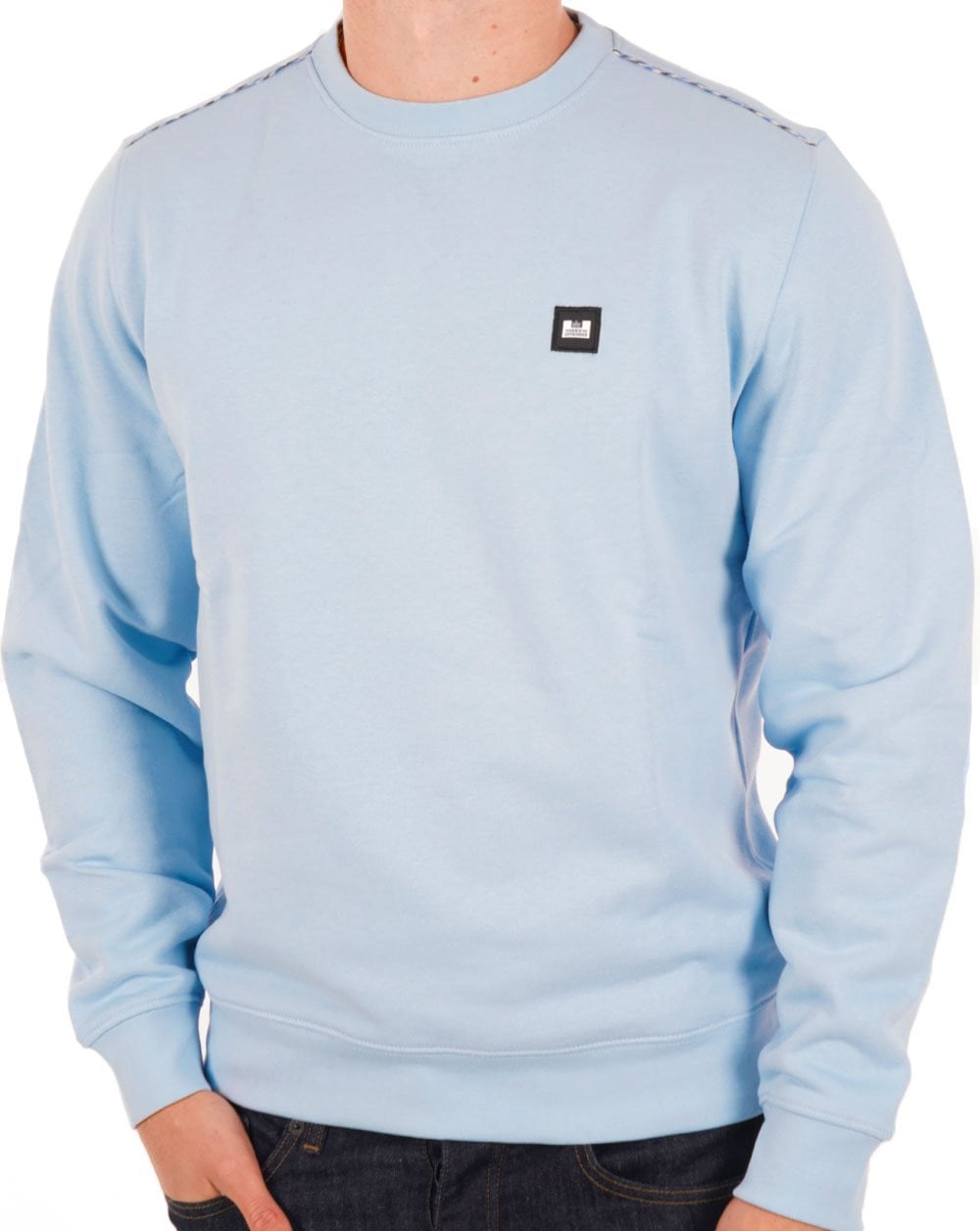 Weekend Offender Sweatshirt Sky – Karo-Detail