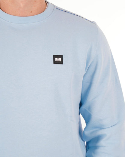 Weekend Offender Sweatshirt Sky – Karo-Detail