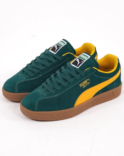 Puma Delphin Trainer Dunkelgrün/Gelb