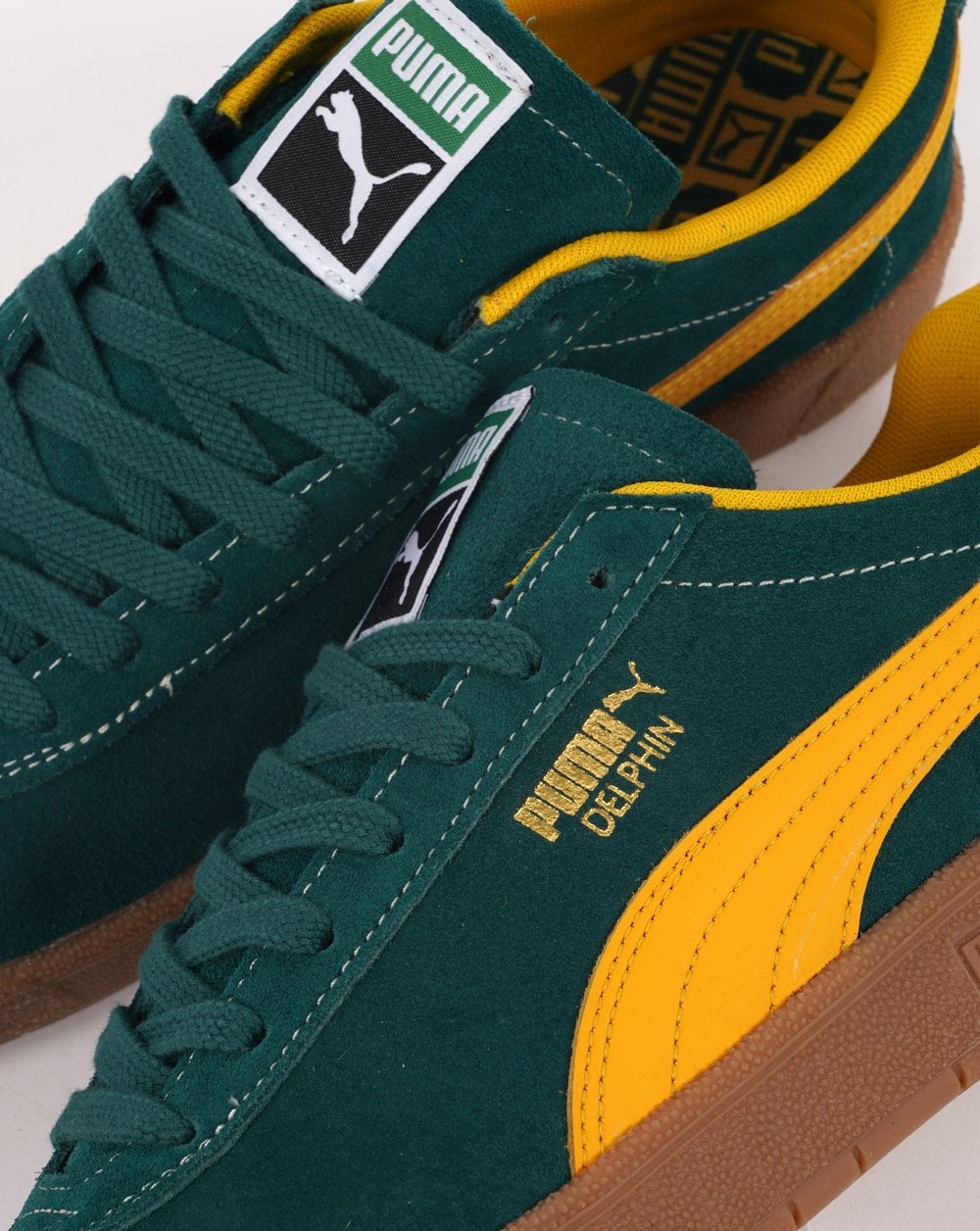 Puma Delphin Trainer Dunkelgrün/Gelb