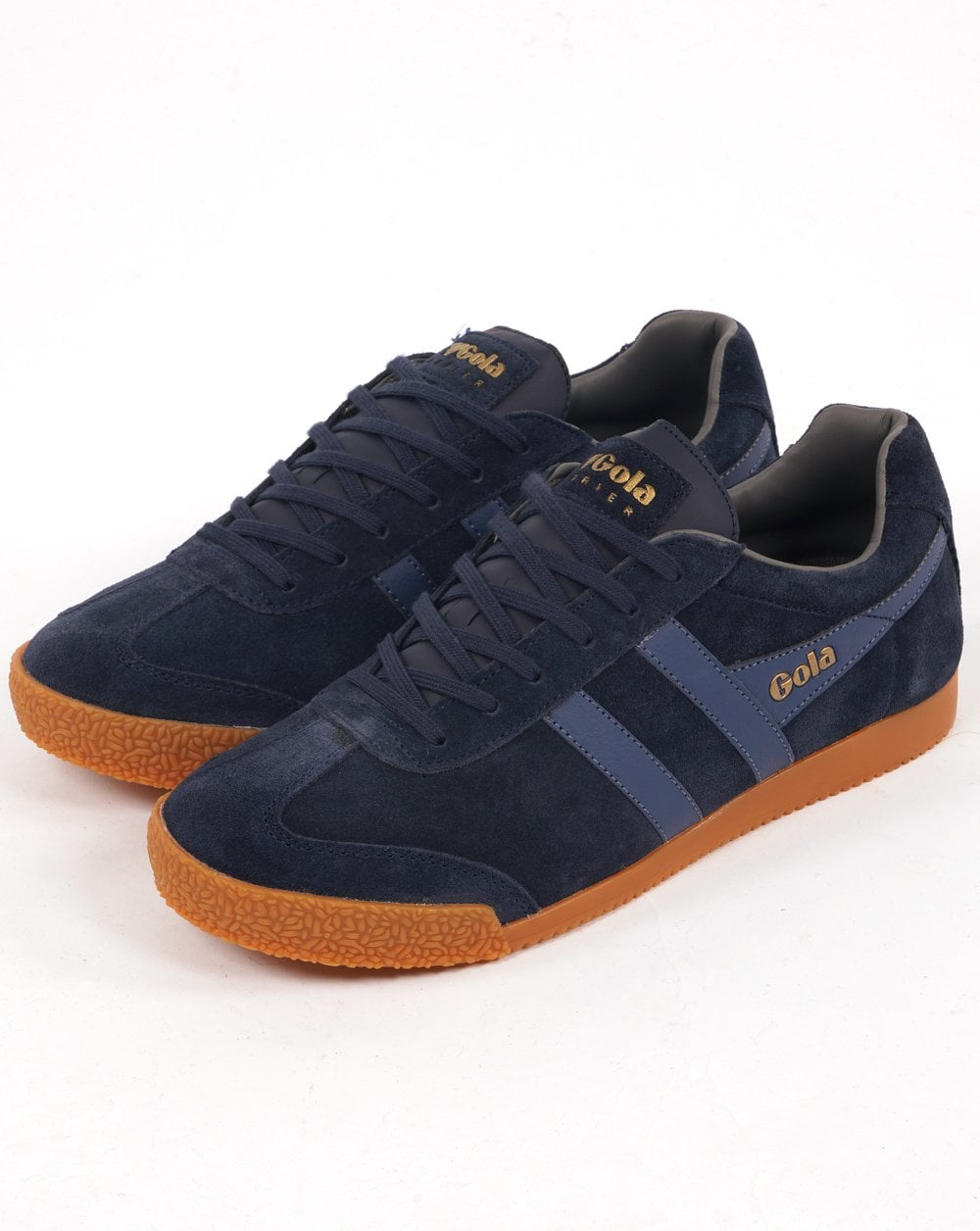 Gola Harrier Wildleder-Sneaker Marineblau/Mondlicht/Aschgrau