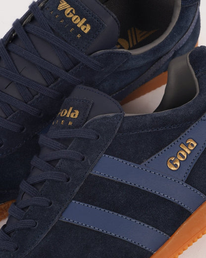 Gola Harrier Wildleder-Sneaker Marineblau/Mondlicht/Aschgrau