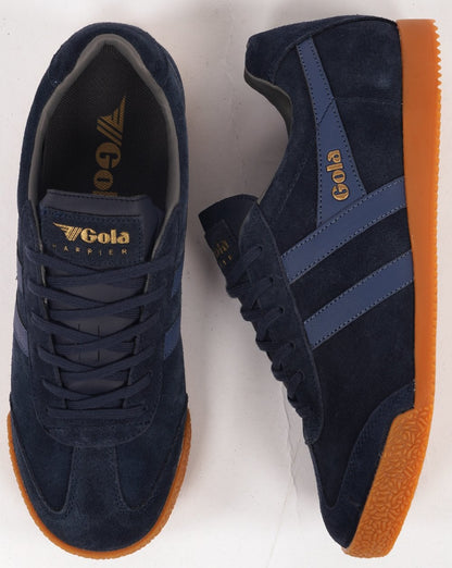 Gola Harrier Wildleder-Sneaker Marineblau/Mondlicht/Aschgrau