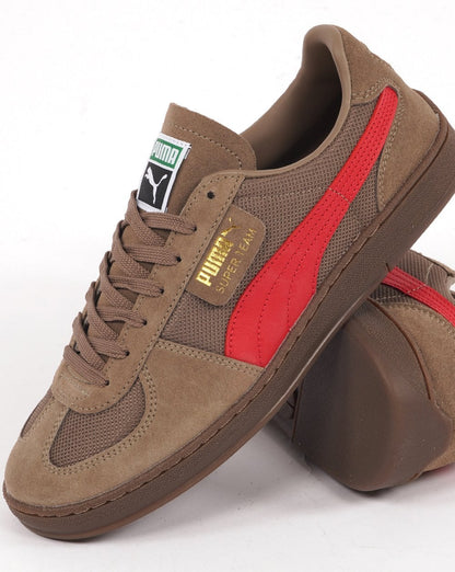 Puma Super Team OG Trainer Taupe/Rot