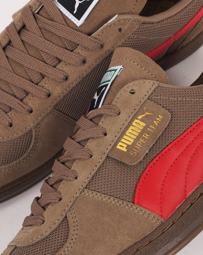 Puma Super Team OG Trainer Taupe/Rot