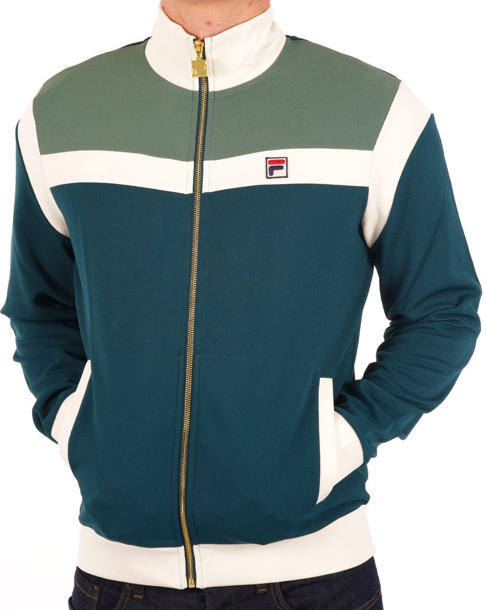 Fila Vintage Cruz Trainingsjacke Grün Gardenia