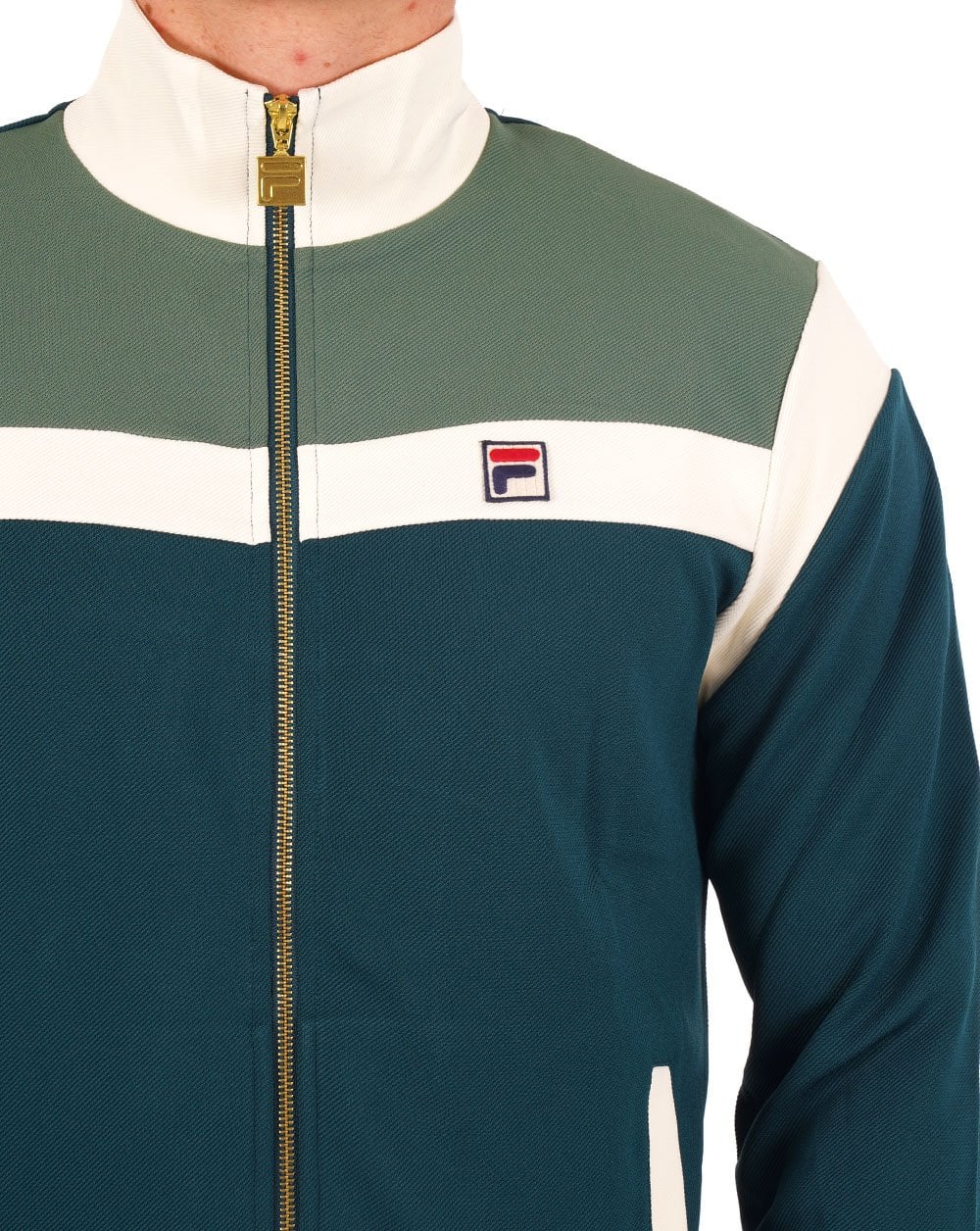 Fila Vintage Cruz Trainingsjacke Grün Gardenia