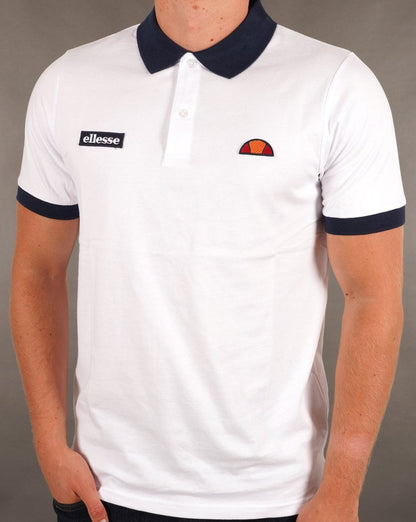 Ellesse Lessepsia Poloshirt Weiß/Marineblau