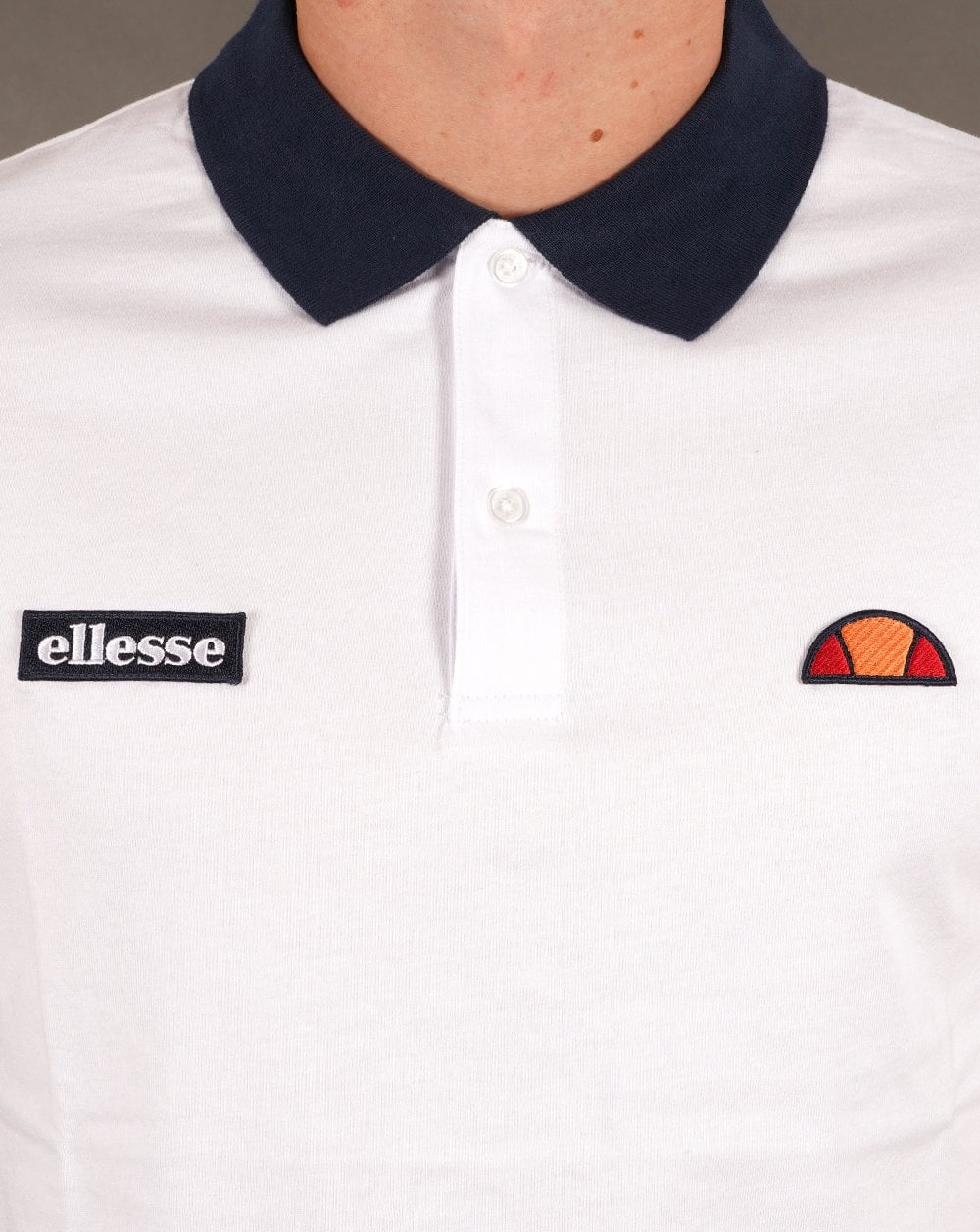 Ellesse Lessepsia Poloshirt Weiß/Marineblau