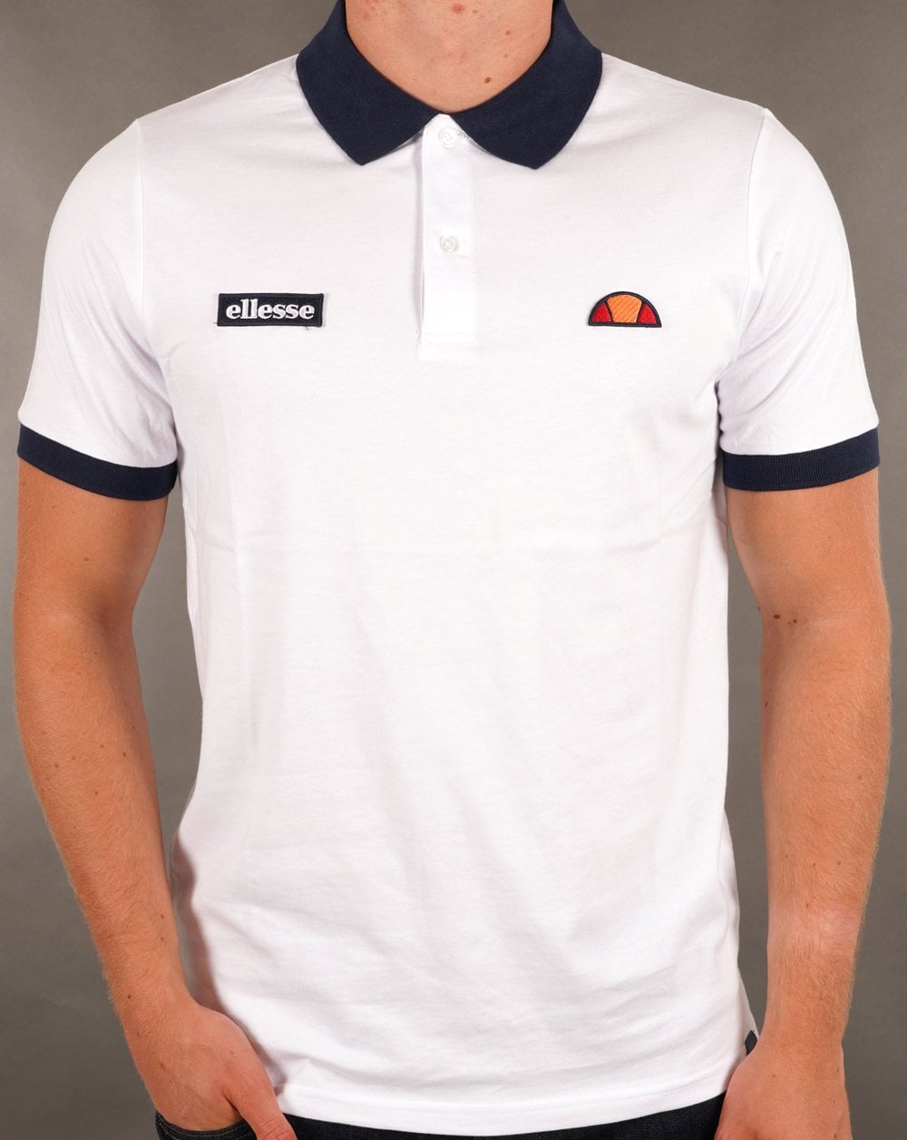 Ellesse Lessepsia Poloshirt Weiß/Marineblau