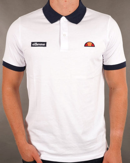 Ellesse Lessepsia Poloshirt Weiß/Marineblau