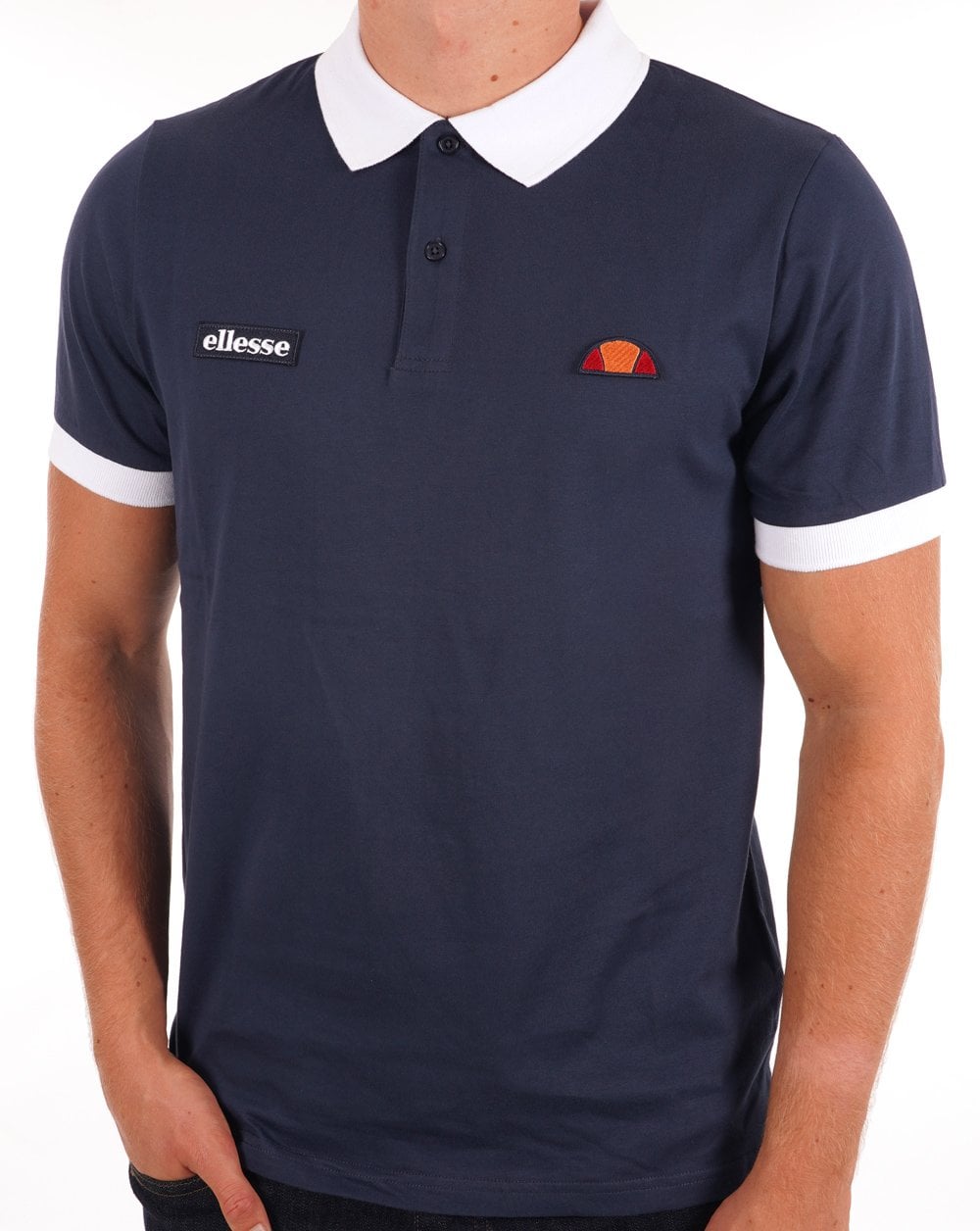 Ellesse Lessepsia Poloshirt Marineblau/Weiß
