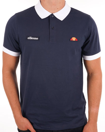 Ellesse Lessepsia Poloshirt Marineblau/Weiß