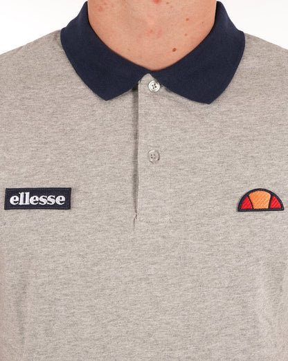 Ellesse Lessepsia Poloshirt Graumeliert/Marineblau