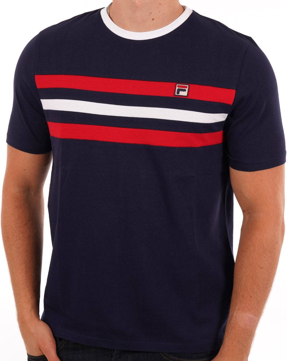 Fila Vintage Justin T-Shirt Marineblau
