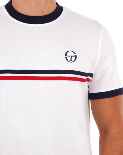 Sergio Tacchini Supermac T-Shirt Weiß/Marineblau