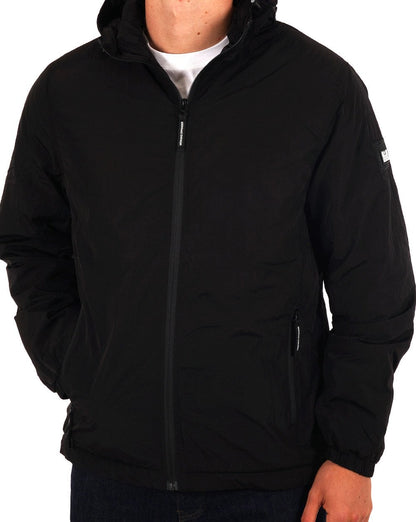 Weekend Offender Technician Wattierte Jacke Schwarz