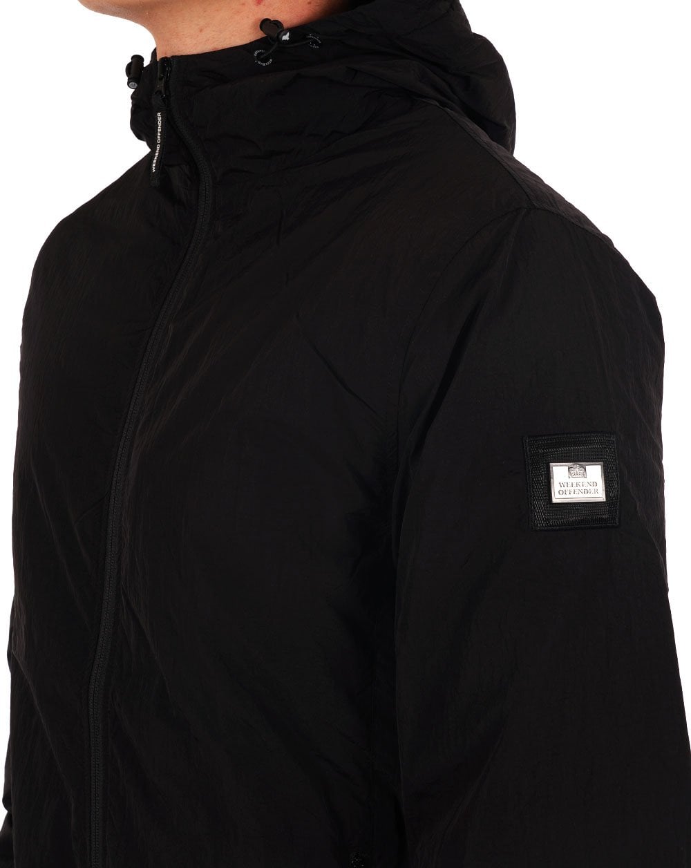 Weekend Offender Technician Wattierte Jacke Schwarz