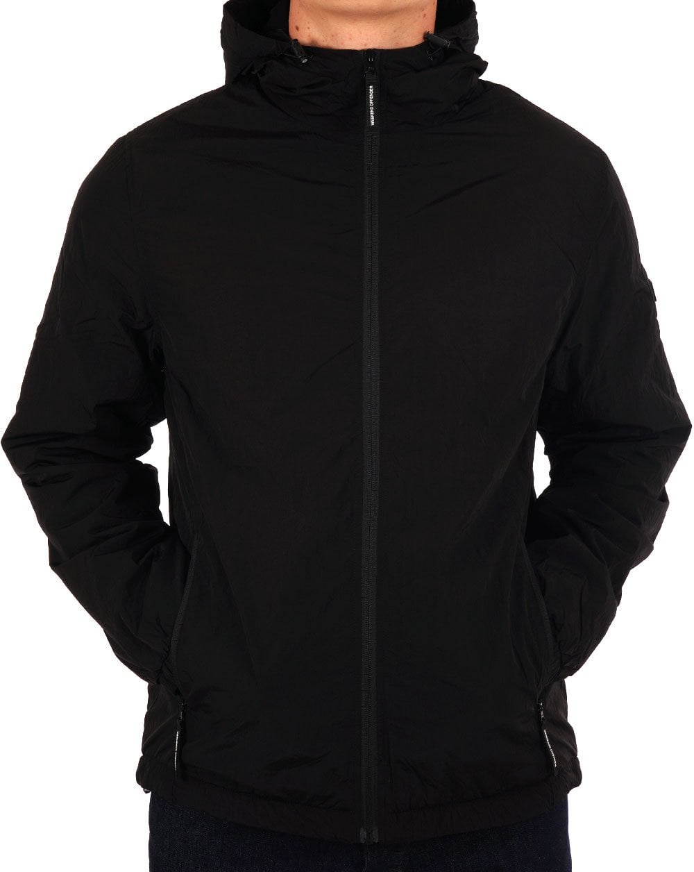 Weekend Offender Technician Wattierte Jacke Schwarz