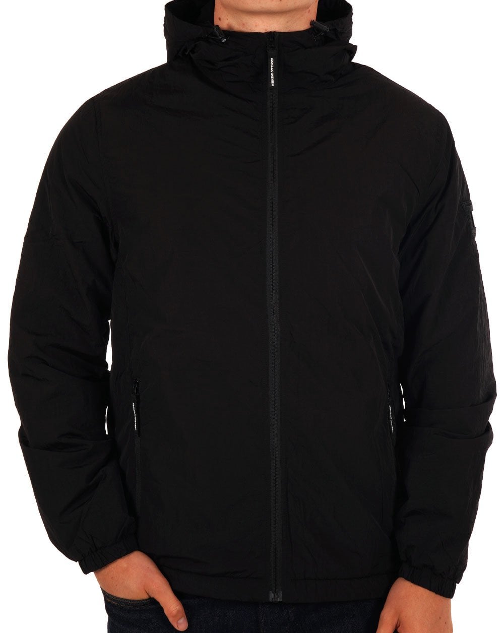 Weekend Offender Technician Wattierte Jacke Schwarz