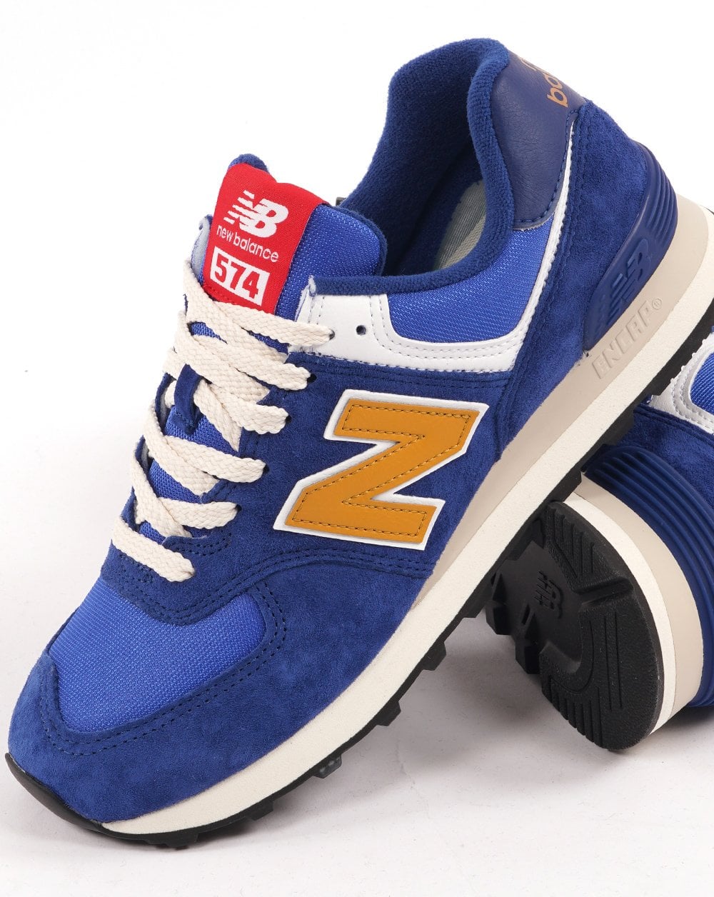 New Balance 574 Trainer Königsblau/Gelb