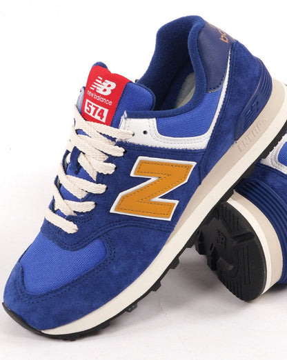 New Balance 574 Trainer Königsblau/Gelb