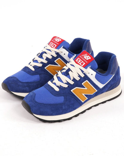 New Balance 574 Trainer Königsblau/Gelb