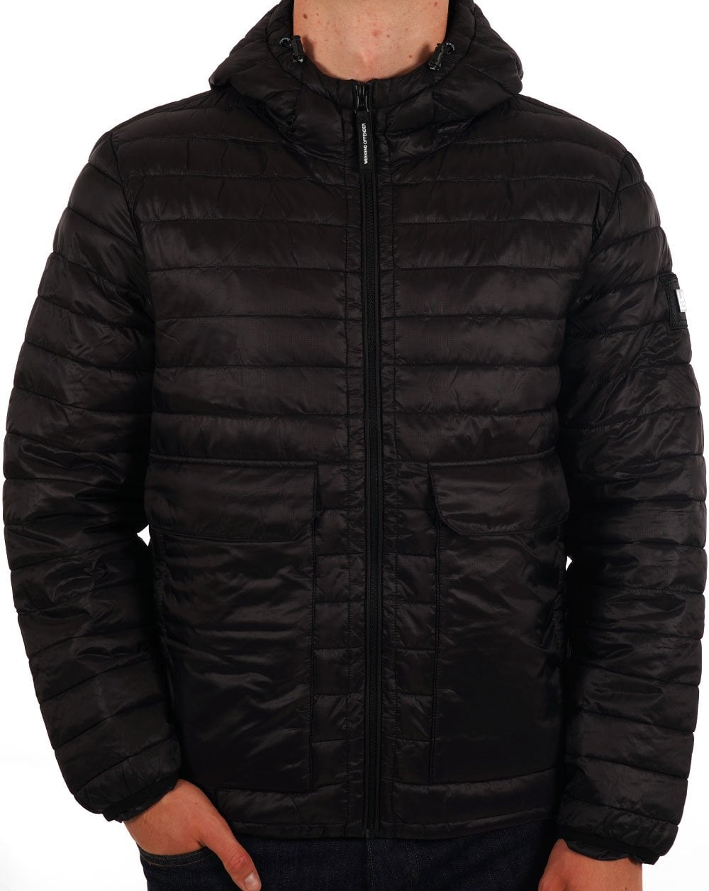Weekend Offender Browne Steppjacke Schwarz