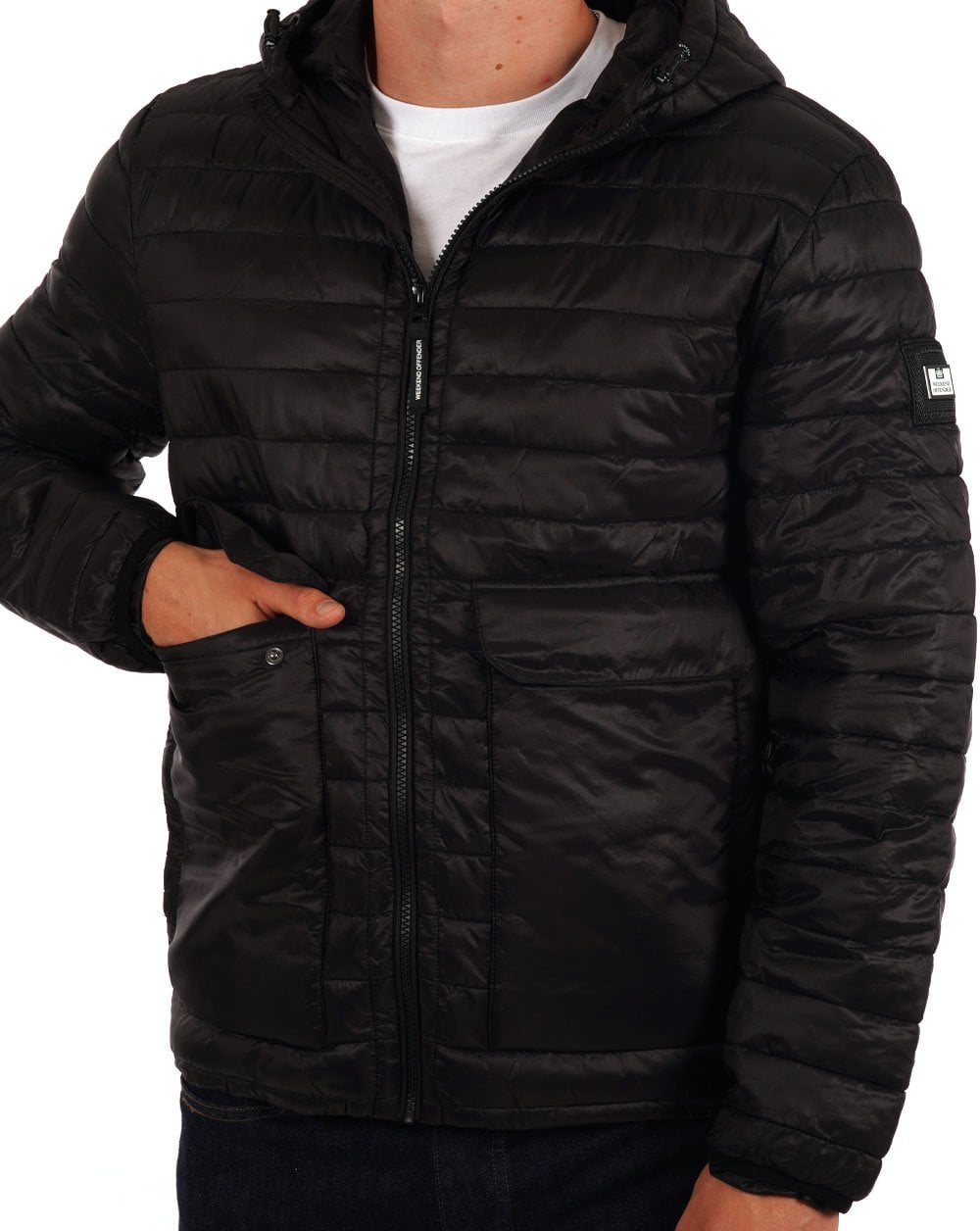 Weekend Offender Browne Steppjacke Schwarz