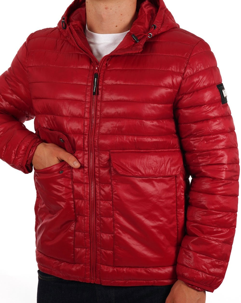 Weekend Offender Browne Steppjacke Scharlachrot