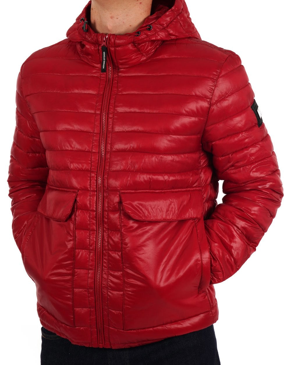 Weekend Offender Browne Steppjacke Scharlachrot