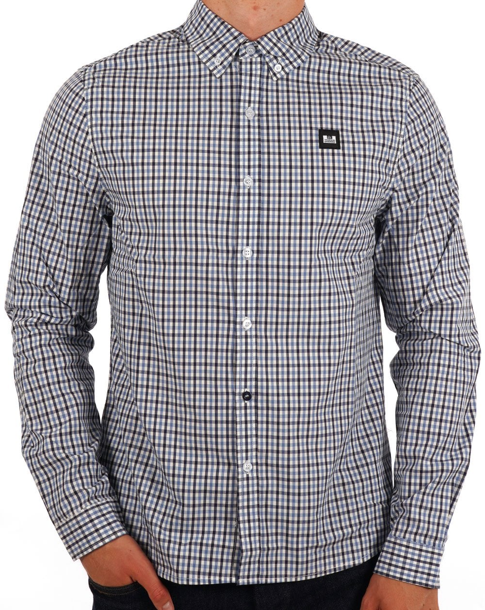 Weekend Offender Lisbon Hemd Blau Kariert
