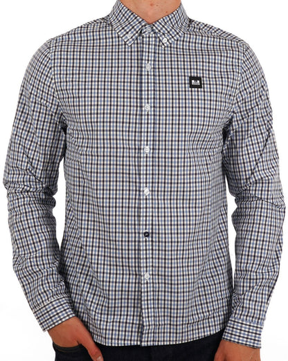 Weekend Offender Lisbon Hemd Blau Kariert