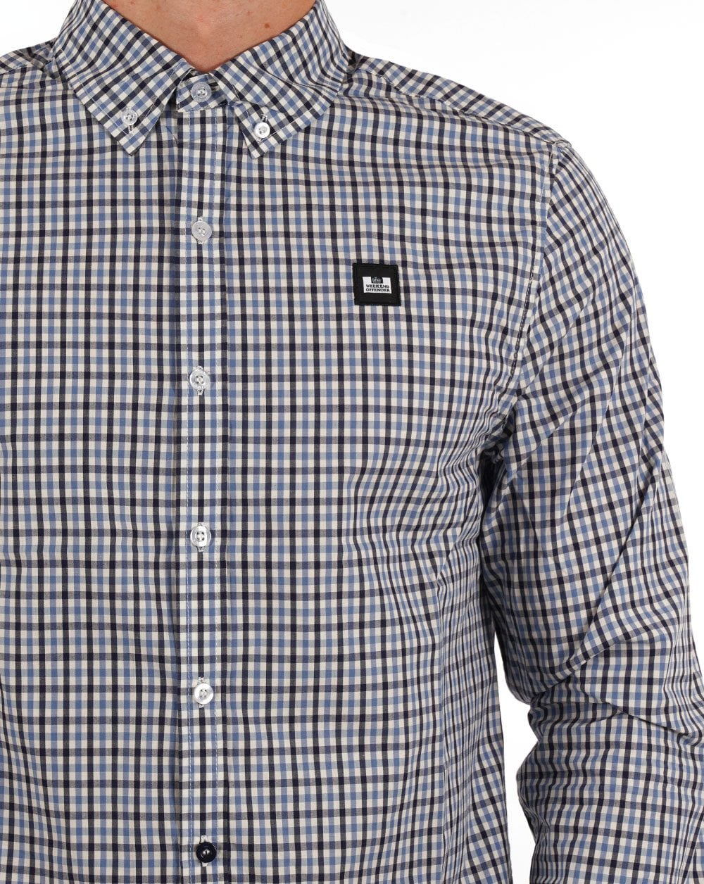 Weekend Offender Lisbon Hemd Blau Kariert