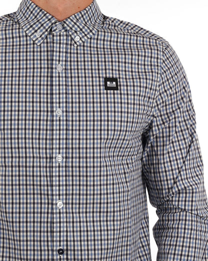 Weekend Offender Lisbon Hemd Blau Kariert