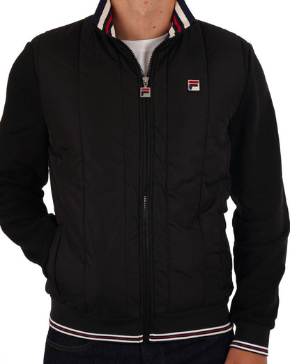 Fila Vintage Calum Pufferjacke Schwarz